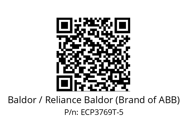 Motor  Baldor / Reliance Baldor (Brand of ABB) ECP3769T-5