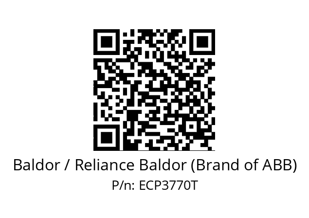 Motor  Baldor / Reliance Baldor (Brand of ABB) ECP3770T