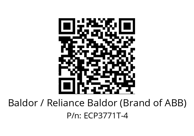 Motor  Baldor / Reliance Baldor (Brand of ABB) ECP3771T-4