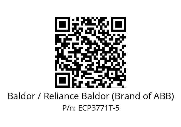 Motor  Baldor / Reliance Baldor (Brand of ABB) ECP3771T-5