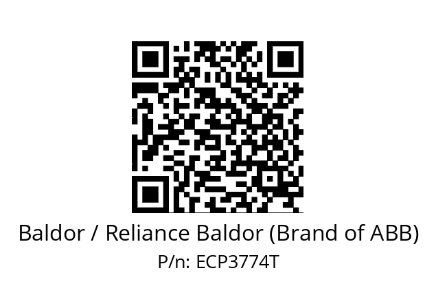 Motor  Baldor / Reliance Baldor (Brand of ABB) ECP3774T