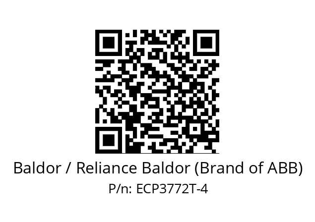 Motor  Baldor / Reliance Baldor (Brand of ABB) ECP3772T-4