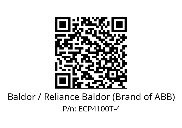 Motor  Baldor / Reliance Baldor (Brand of ABB) ECP4100T-4