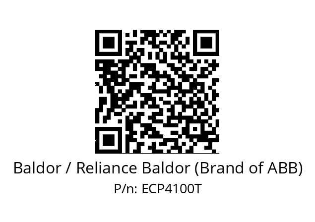 Motor  Baldor / Reliance Baldor (Brand of ABB) ECP4100T