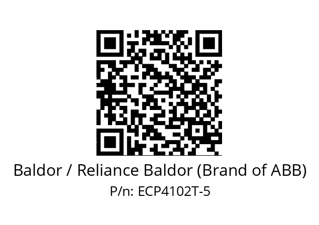 Motor  Baldor / Reliance Baldor (Brand of ABB) ECP4102T-5