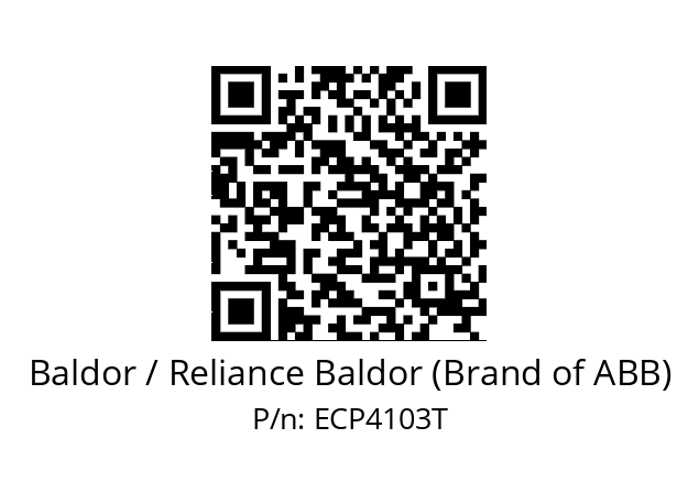 Motor  Baldor / Reliance Baldor (Brand of ABB) ECP4103T