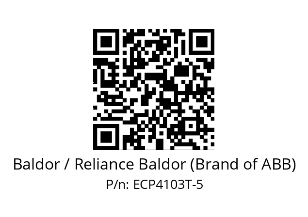 Motor  Baldor / Reliance Baldor (Brand of ABB) ECP4103T-5