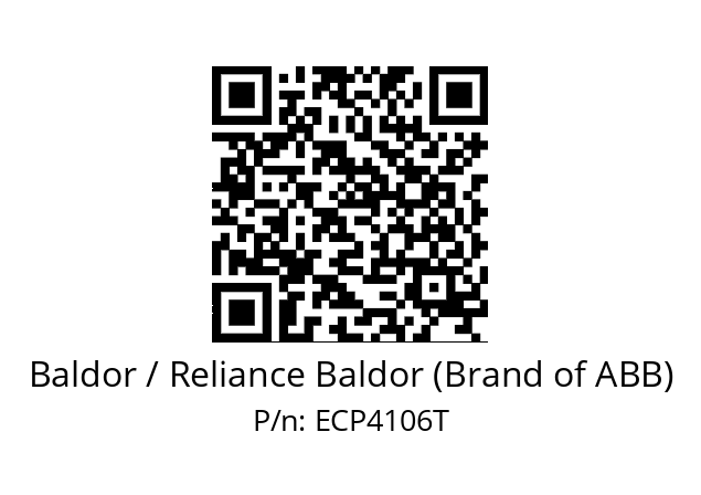 Motor  Baldor / Reliance Baldor (Brand of ABB) ECP4106T