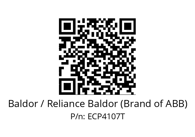 Motor  Baldor / Reliance Baldor (Brand of ABB) ECP4107T