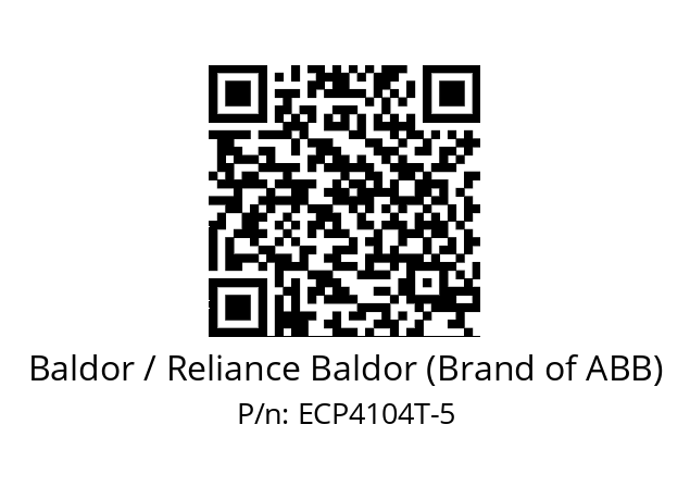 Motor  Baldor / Reliance Baldor (Brand of ABB) ECP4104T-5