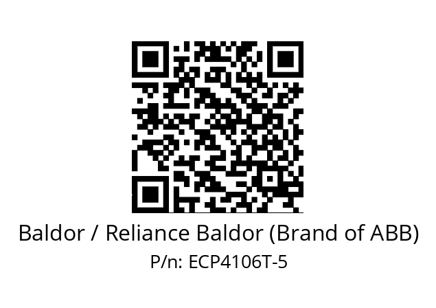 Motor  Baldor / Reliance Baldor (Brand of ABB) ECP4106T-5