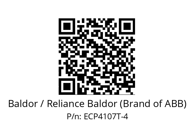 Motor  Baldor / Reliance Baldor (Brand of ABB) ECP4107T-4