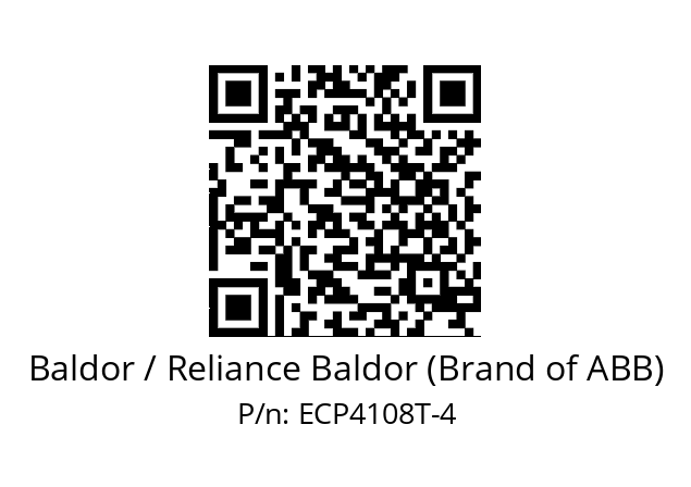 Motor  Baldor / Reliance Baldor (Brand of ABB) ECP4108T-4