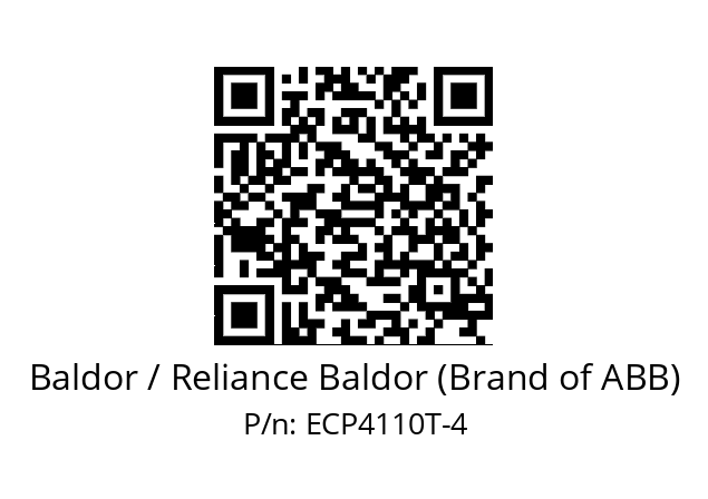 Motor  Baldor / Reliance Baldor (Brand of ABB) ECP4110T-4