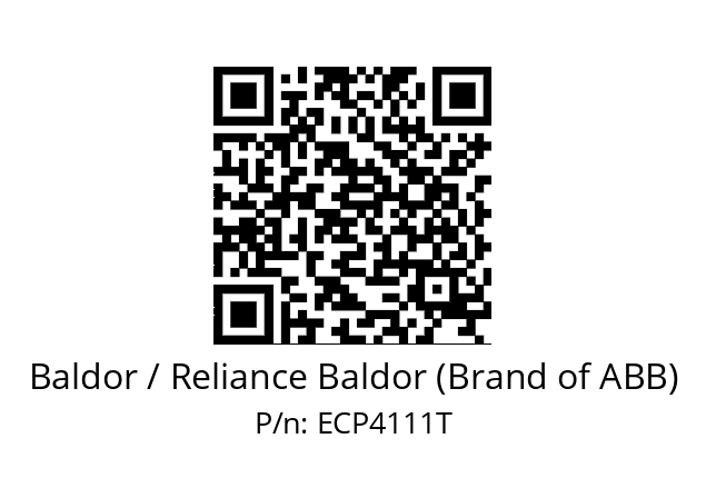 Motor  Baldor / Reliance Baldor (Brand of ABB) ECP4111T