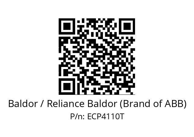 Motor  Baldor / Reliance Baldor (Brand of ABB) ECP4110T