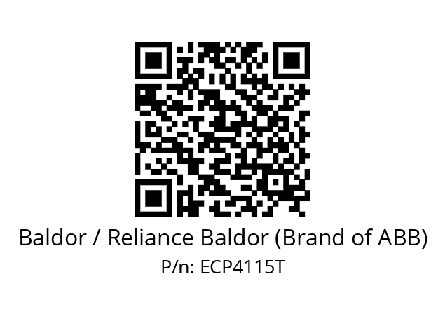 Motor  Baldor / Reliance Baldor (Brand of ABB) ECP4115T