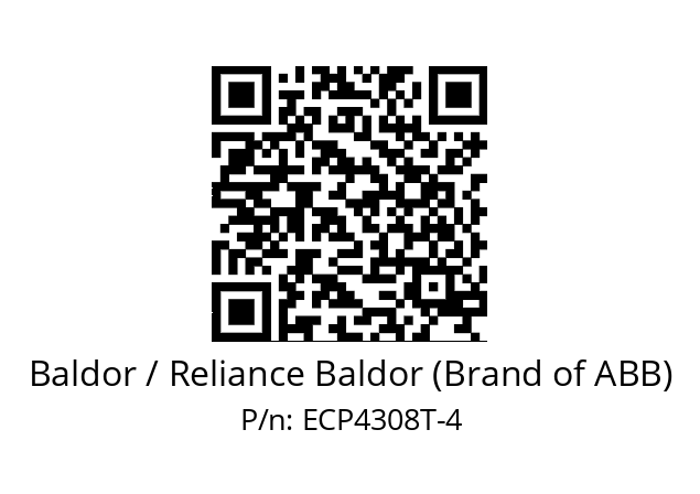 Motor  Baldor / Reliance Baldor (Brand of ABB) ECP4308T-4