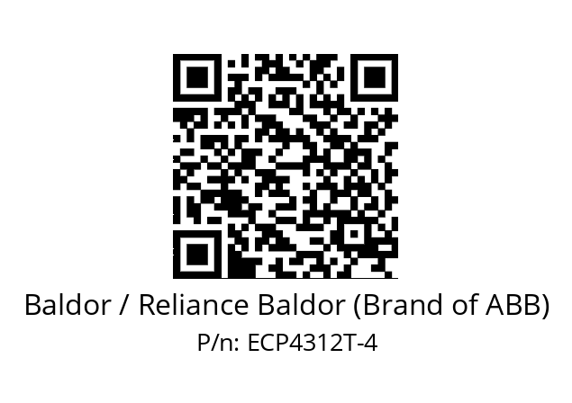 Motor  Baldor / Reliance Baldor (Brand of ABB) ECP4312T-4