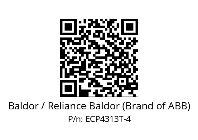 Motor  Baldor / Reliance Baldor (Brand of ABB) ECP4313T-4