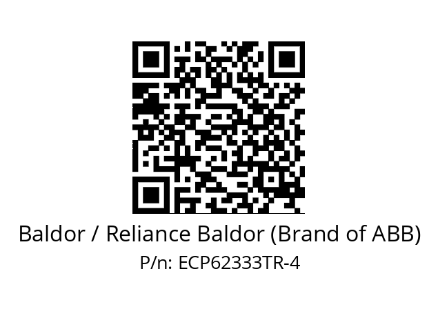 Motor  Baldor / Reliance Baldor (Brand of ABB) ECP62333TR-4