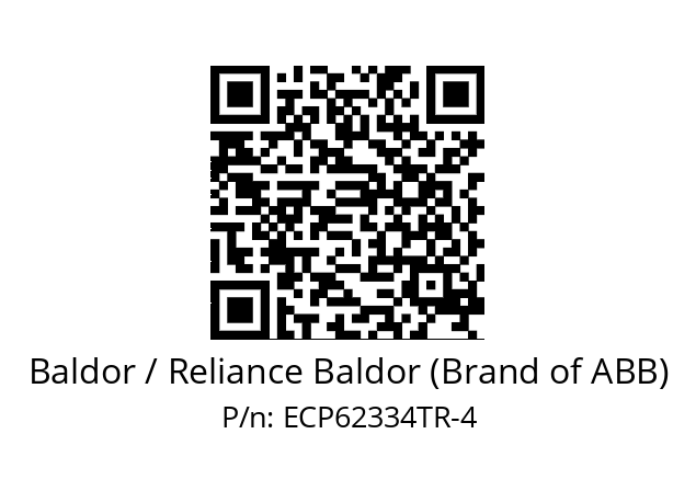 Motor  Baldor / Reliance Baldor (Brand of ABB) ECP62334TR-4