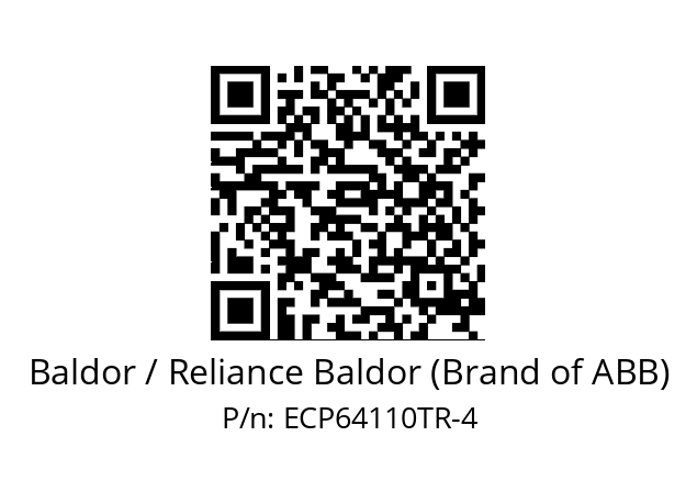 Motor  Baldor / Reliance Baldor (Brand of ABB) ECP64110TR-4