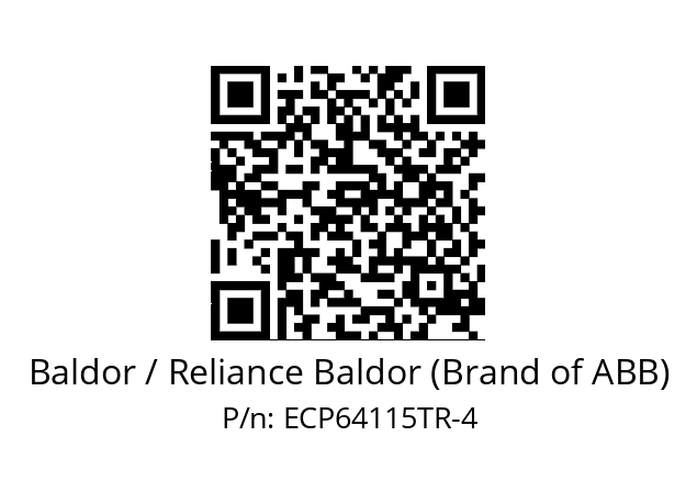 Motor  Baldor / Reliance Baldor (Brand of ABB) ECP64115TR-4