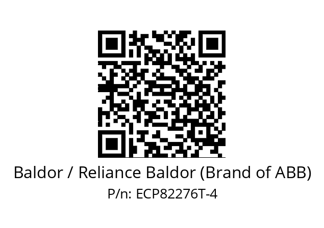 Motor  Baldor / Reliance Baldor (Brand of ABB) ECP82276T-4