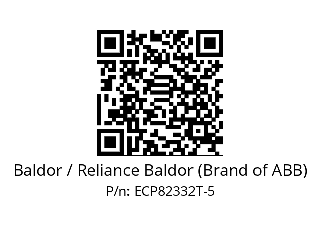 Motor  Baldor / Reliance Baldor (Brand of ABB) ECP82332T-5