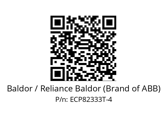 Motor  Baldor / Reliance Baldor (Brand of ABB) ECP82333T-4