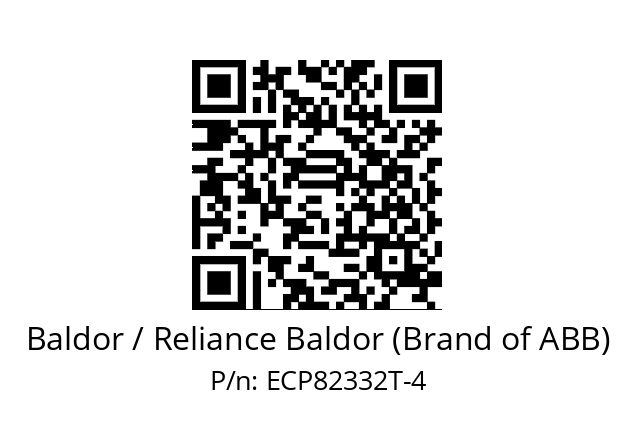 Motor  Baldor / Reliance Baldor (Brand of ABB) ECP82332T-4