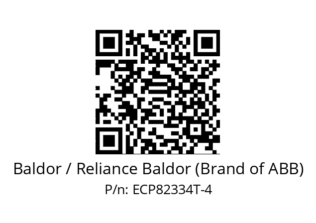 Motor  Baldor / Reliance Baldor (Brand of ABB) ECP82334T-4