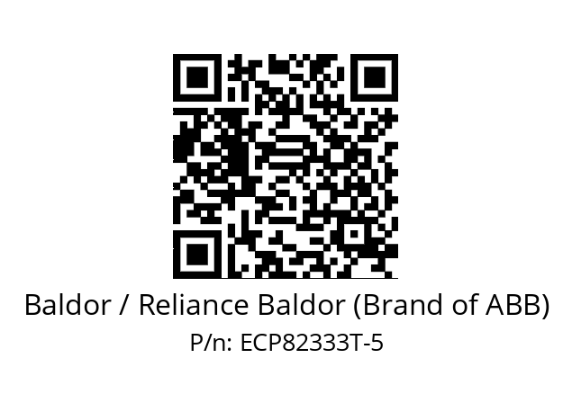 Motor  Baldor / Reliance Baldor (Brand of ABB) ECP82333T-5