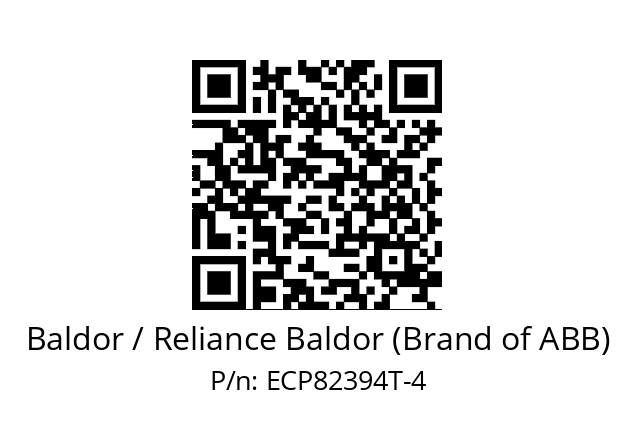 Motor  Baldor / Reliance Baldor (Brand of ABB) ECP82394T-4