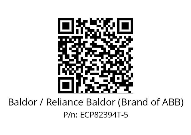 Motor  Baldor / Reliance Baldor (Brand of ABB) ECP82394T-5