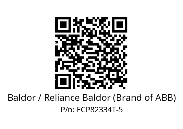 Motor  Baldor / Reliance Baldor (Brand of ABB) ECP82334T-5