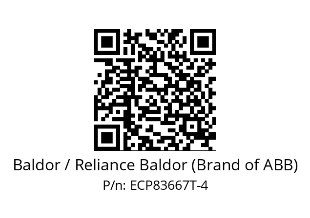 Motor  Baldor / Reliance Baldor (Brand of ABB) ECP83667T-4