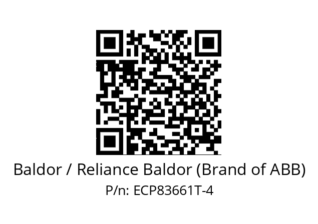 Motor  Baldor / Reliance Baldor (Brand of ABB) ECP83661T-4