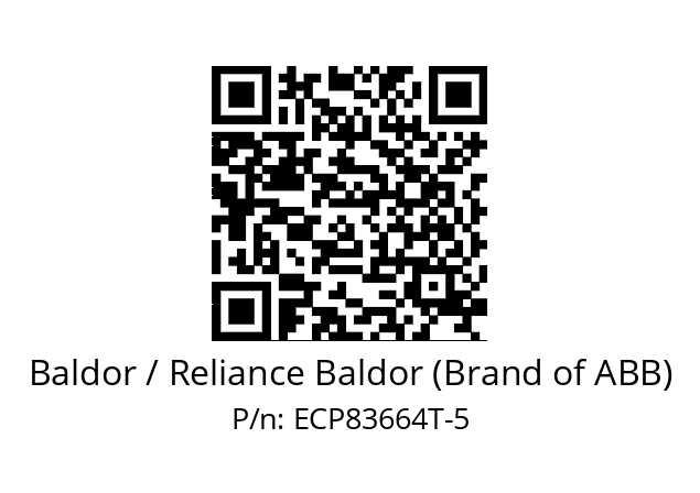 Motor  Baldor / Reliance Baldor (Brand of ABB) ECP83664T-5