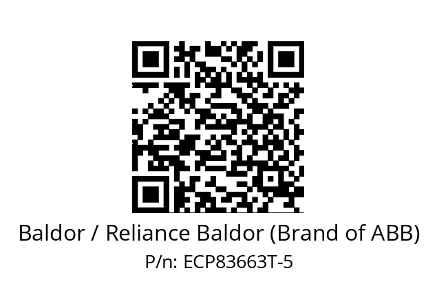 Motor  Baldor / Reliance Baldor (Brand of ABB) ECP83663T-5