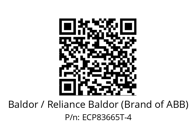 Motor  Baldor / Reliance Baldor (Brand of ABB) ECP83665T-4