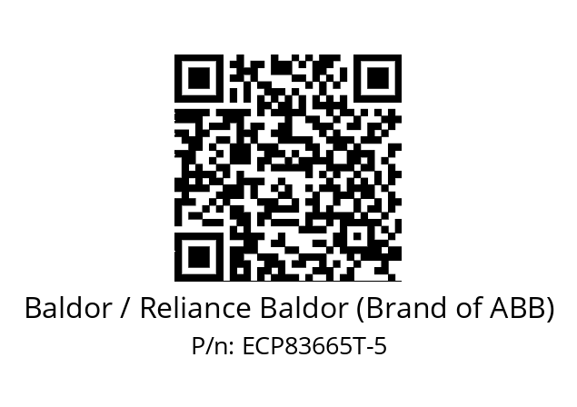 Motor  Baldor / Reliance Baldor (Brand of ABB) ECP83665T-5