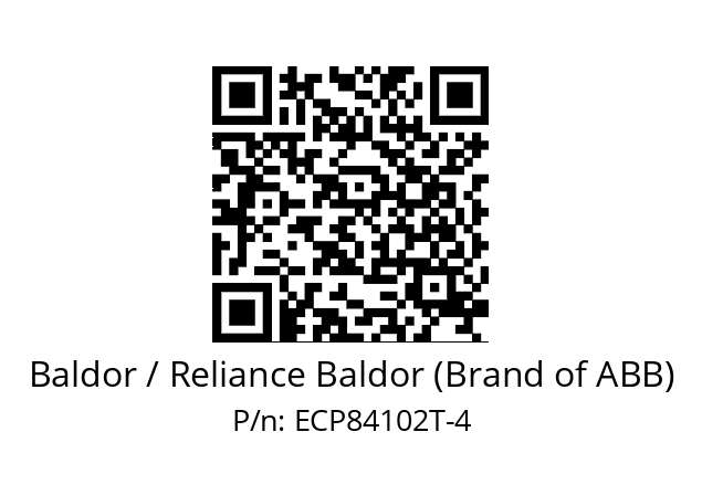 Motor  Baldor / Reliance Baldor (Brand of ABB) ECP84102T-4