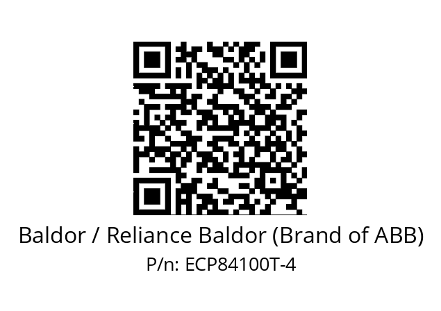 Motor  Baldor / Reliance Baldor (Brand of ABB) ECP84100T-4