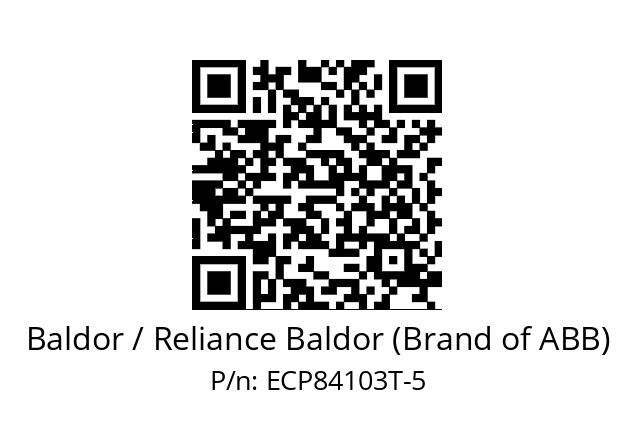 Motor  Baldor / Reliance Baldor (Brand of ABB) ECP84103T-5