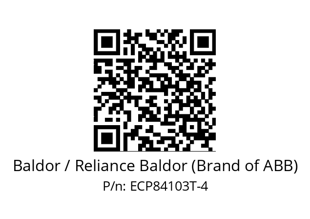 Motor  Baldor / Reliance Baldor (Brand of ABB) ECP84103T-4