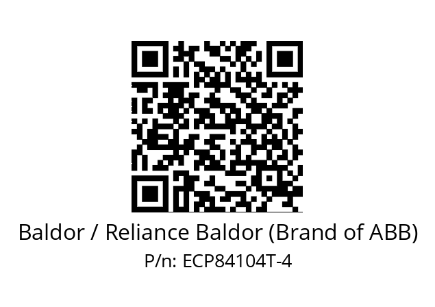 Motor  Baldor / Reliance Baldor (Brand of ABB) ECP84104T-4