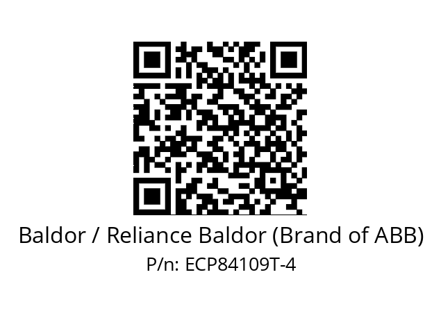 Motor  Baldor / Reliance Baldor (Brand of ABB) ECP84109T-4