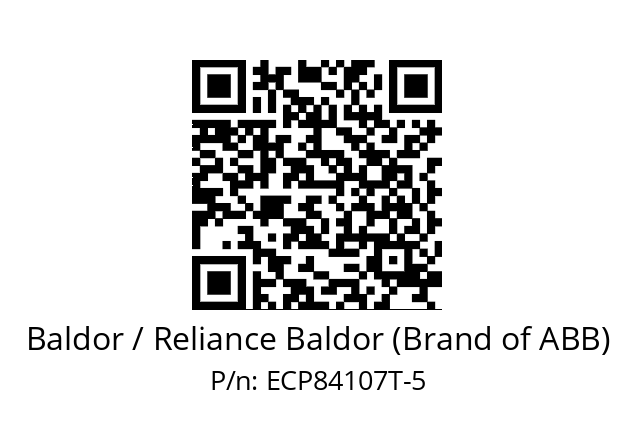 Motor  Baldor / Reliance Baldor (Brand of ABB) ECP84107T-5